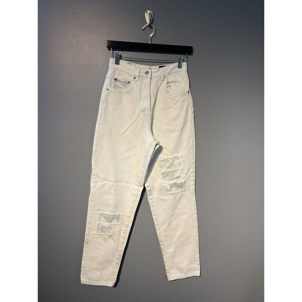 vintage stefano jeans Size 8. Acid Washed White